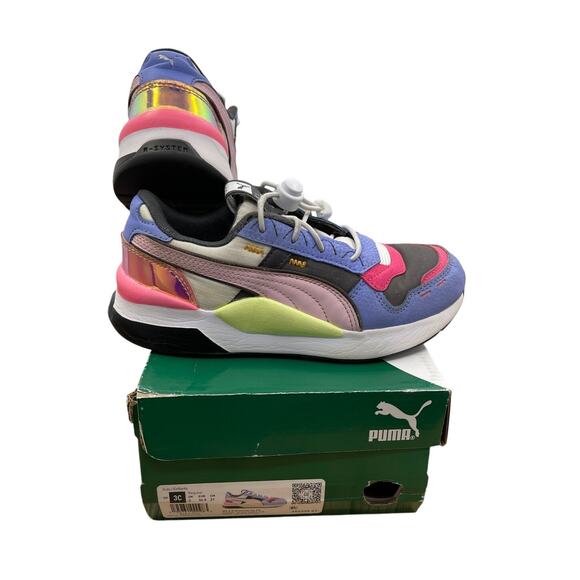 Puma Big Girls RS 2.0 Glowing Up PS Casual Sneakers Size 3 C R-system shoes - Picture 9 of 11